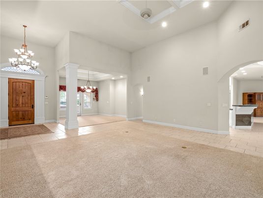 Chandelier, Interior, Recessed Lighting