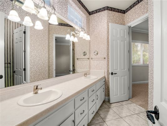 Bathroom, Dual Sink Vanities, Interior, Tile Countertops