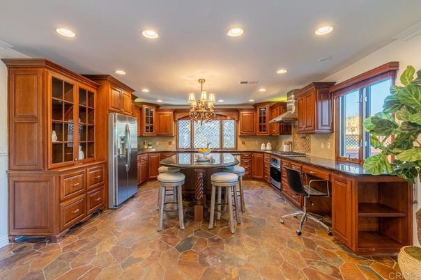 Chandelier, Interior, Kitchen, Recessed Lighting