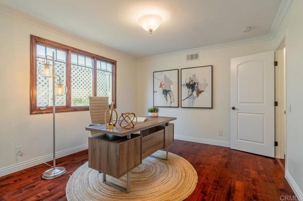 Home Office, Interior, Wood Texture Flooring
