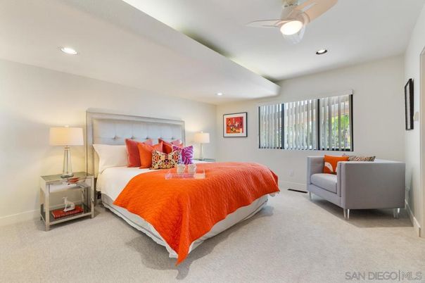 Bedroom, Interior, Recessed Lighting