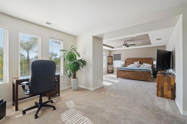 Bedroom, Home Office, Interior, Recessed Lighting