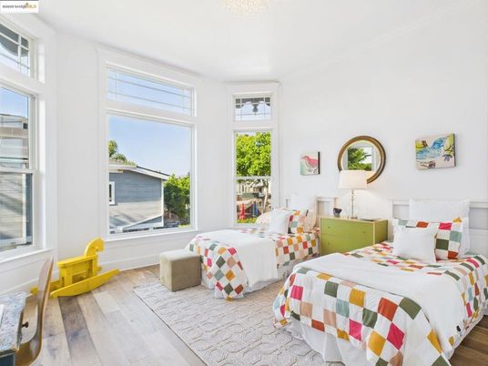 Bedroom, Interior, Wood Texture Flooring
