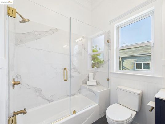 Bathroom, Glass Shower, Interior, Marble Walls