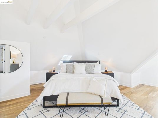 Bedroom, Interior, Wood Texture Flooring