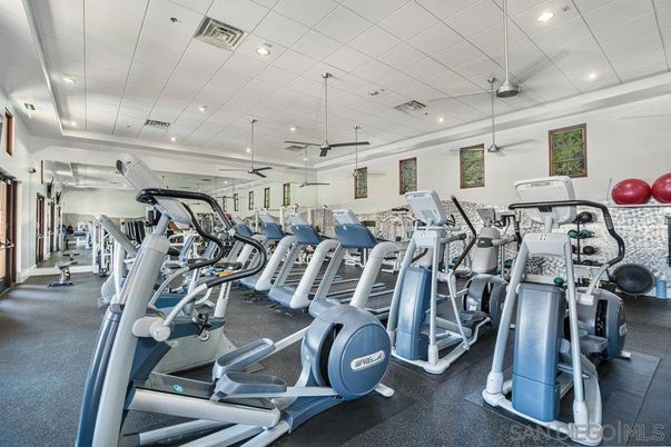 Fitness Equipment, Gym, Interior, Pendant Lights, Recessed Lighting