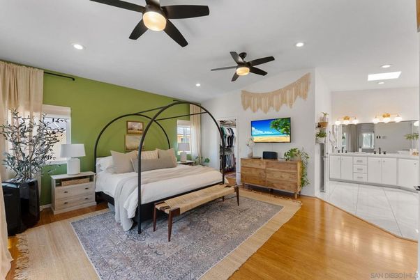 Bathroom, Bedroom, Interior, Recessed Lighting, Wood Texture Flooring