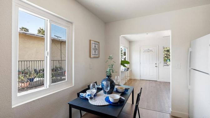 Dining room, Interior, Wood Texture Flooring