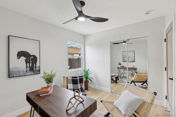 Home Office, Interior, Wood Texture Flooring