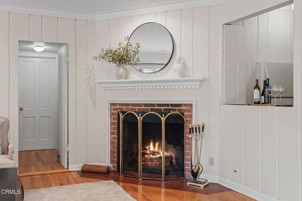 Fireplace, Interior, Wood Texture Flooring