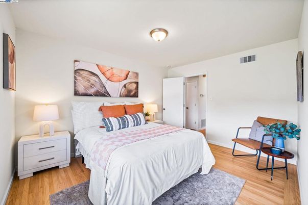 Bedroom, Interior, Wood Texture Flooring