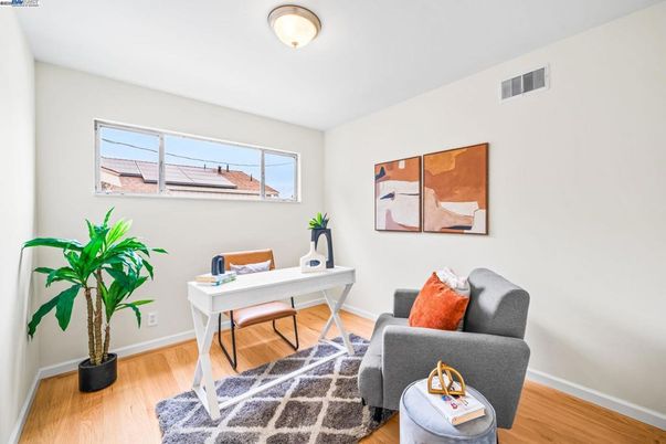 Home Office, Interior, Wood Texture Flooring