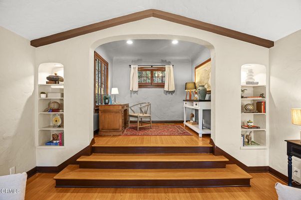 Interior, Recessed Lighting, Wooden Beams, Wood Texture Flooring