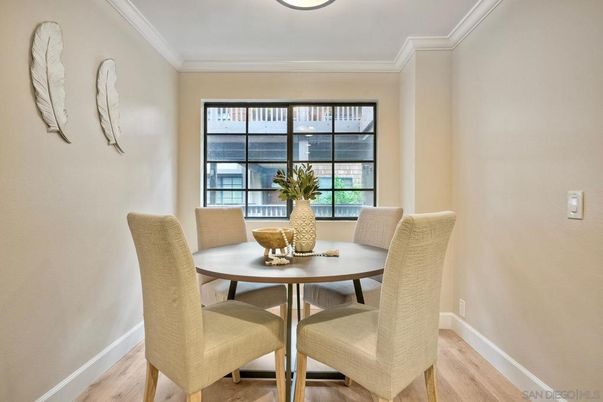 Dining room, Interior, Wood Texture Flooring