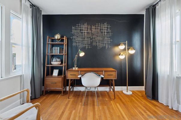 Home Office, Interior, Wood Texture Flooring
