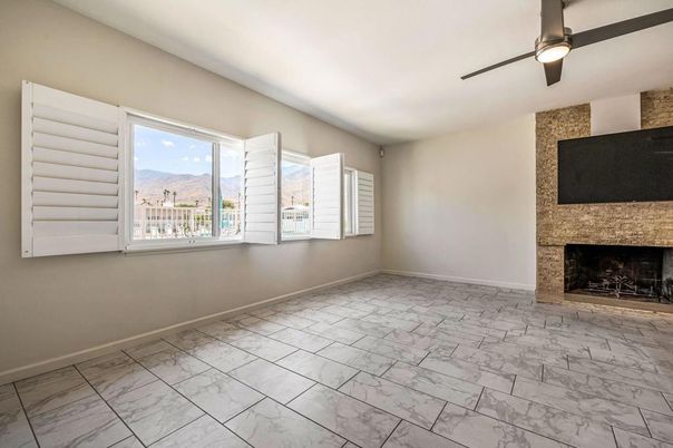 Empty room, Fireplace, Interior, Marble