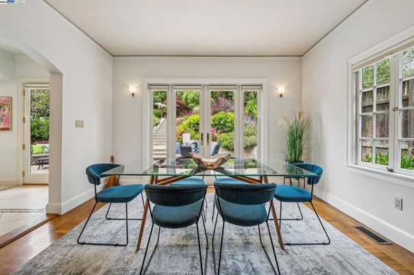 Dining room, Interior, Wood Texture Flooring