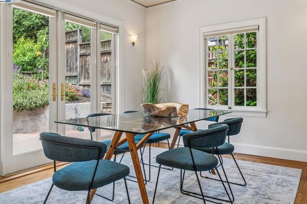 Dining room, Interior, Wood Texture Flooring