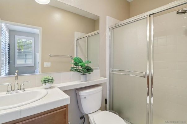 Bathroom, Glass Shower, Interior, Tile Countertops