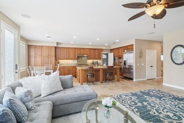 Dining room, Interior, Kitchen, Living room, Recessed Lighting, Stainless Steel Appliances