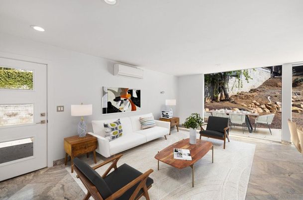 Interior, Living room, Recessed Lighting