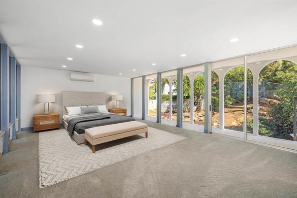 Bedroom, Interior, Recessed Lighting
