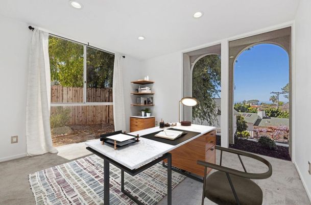 Home Office, Interior, Recessed Lighting