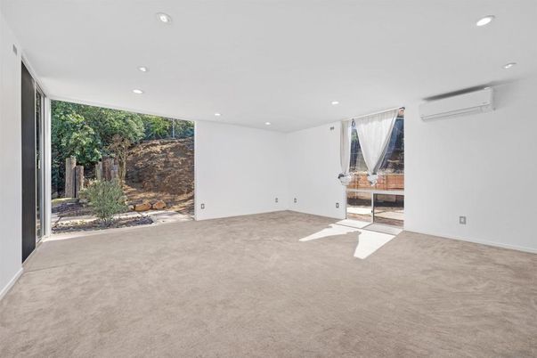 Empty room, Fireplace, Interior, Recessed Lighting