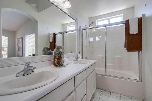 Bathroom, Dual Sink Vanities, Glass Shower, Interior