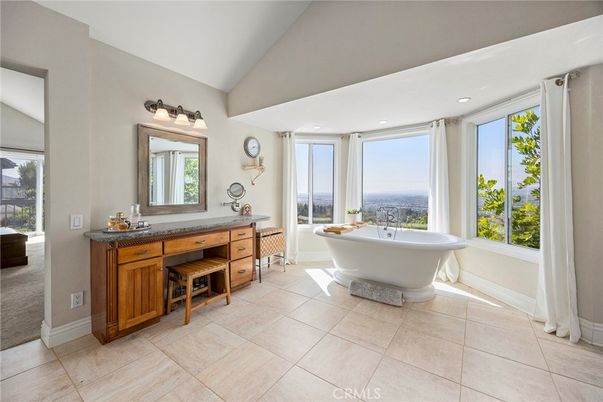 Bathroom, Dual Sink Vanities, Free Standing Baths, Interior, Recessed Lighting