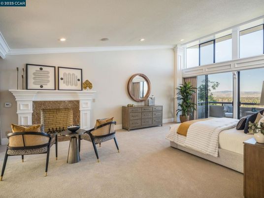 Bedroom, Fireplace, Interior, Recessed Lighting