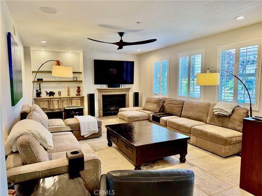 Fireplace, Interior, Living room, Recessed Lighting