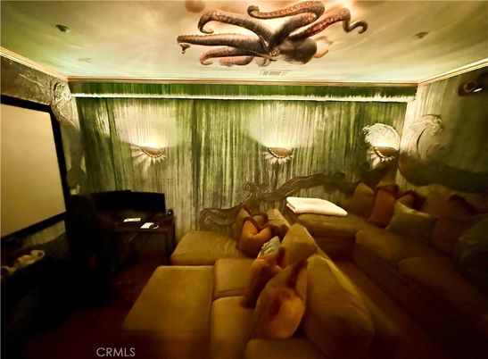 Interior, Projection Screen, Theatre Room