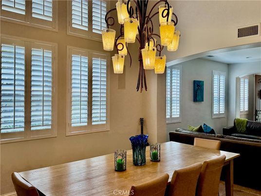 Chandelier, Dining room, Interior