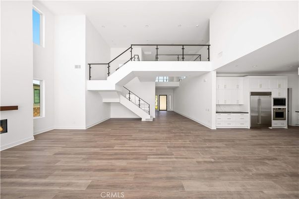Fireplace, Interior, Kitchen, Wood Texture Flooring