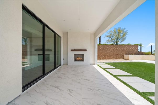 Backyard, Exterior, Fireplace, Marble