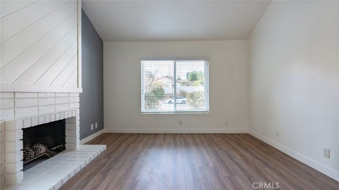 Empty room, Fireplace, Interior, Wood Texture Flooring