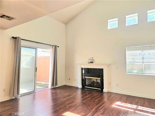 Empty room, Fireplace, Interior, Wood Texture Flooring