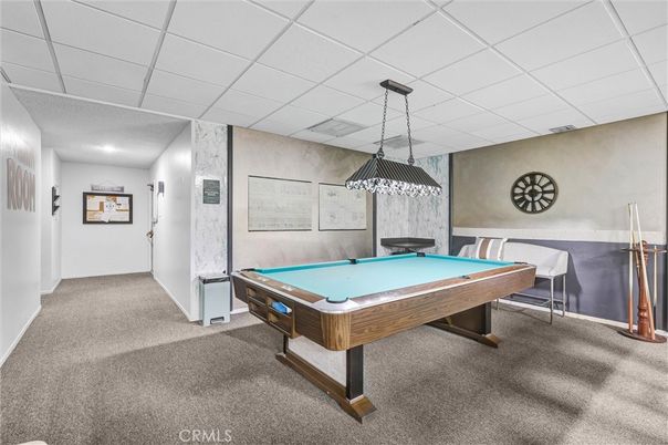 Billiard Table, Game Room, Interior, Pendant Lights
