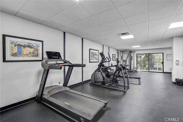 Fitness Equipment, Interior, Recessed Lighting