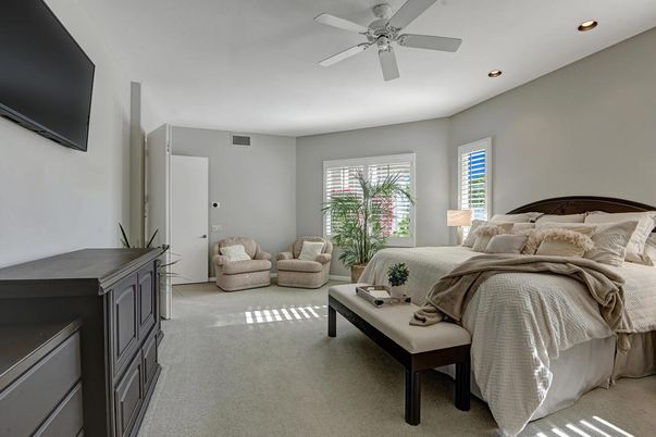 Bedroom, Interior, Recessed Lighting