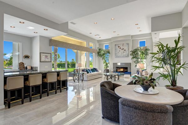 Fireplace, Interior, Living room, Recessed Lighting