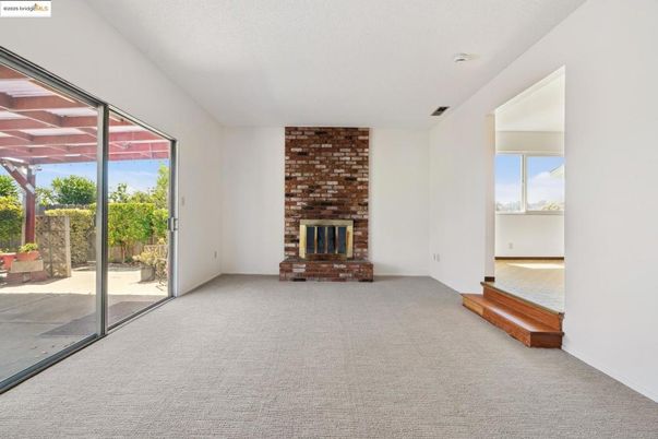 Empty room, Fireplace, Interior, Stone Walls