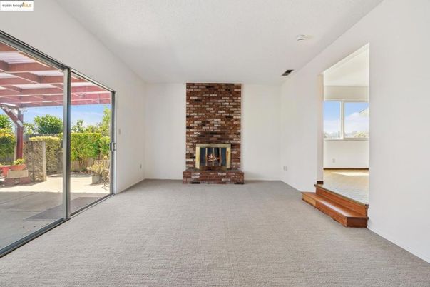 Empty room, Fireplace, Interior, Stone Walls