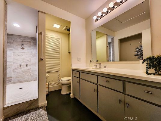 Bathroom, Dual Sink Vanities, Interior, Marble Walls, Recessed Lighting