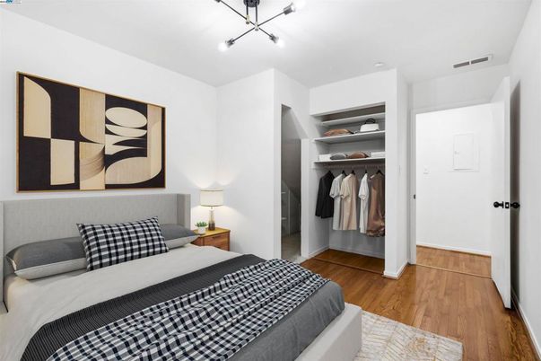 Bedroom, Interior, Wood Texture Flooring