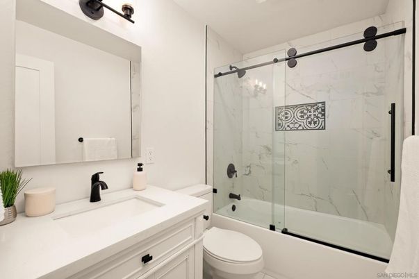 Bathroom, Glass Shower, Interior, Marble Walls