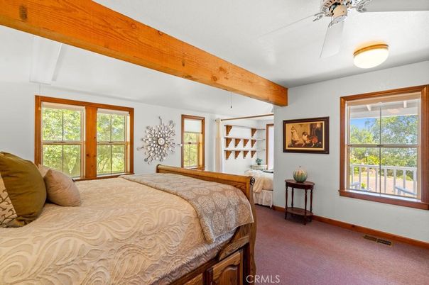 Bedroom, Interior, Wooden Beams