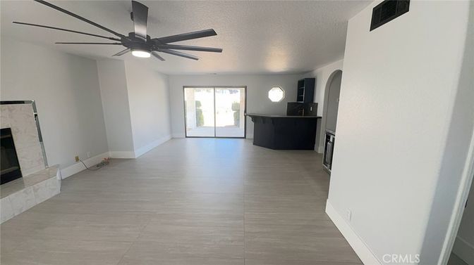 Empty room, Fireplace, Interior