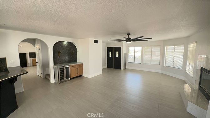 Empty room, Fireplace, Interior, Wood Texture Flooring